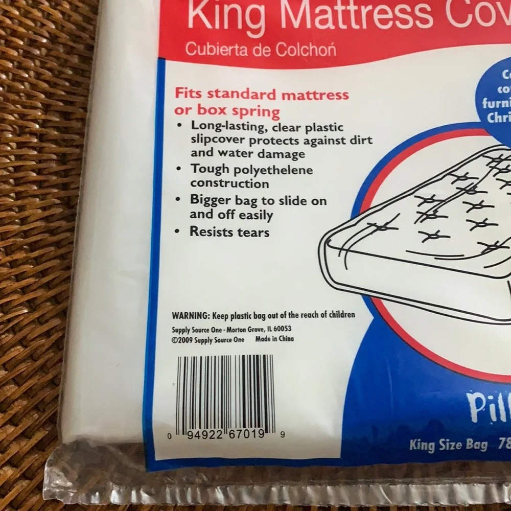 King Mattress Cover Pillow Top Fits Standard mattress or Box Spring 78x14x100